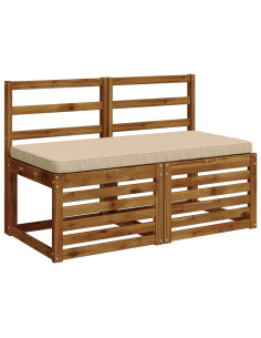Cuscino per Panchina a 1 Pezzo VUGHT 100% Poliestere Crema 2