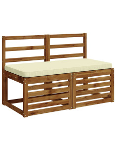 Cuscino per Panchina a 1 Pezzo VUGHT 100% Poliestere Crema 2