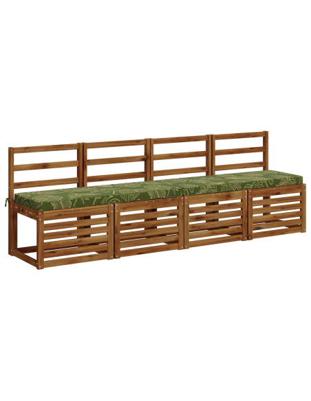 Cuscini per Panchina a 2 Pezzi VUGHT 2 pz 100% Poliestere