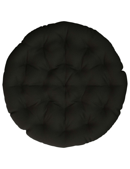 Cuscino per Sedia Papasan VIANEN 100% Poliestere Nero