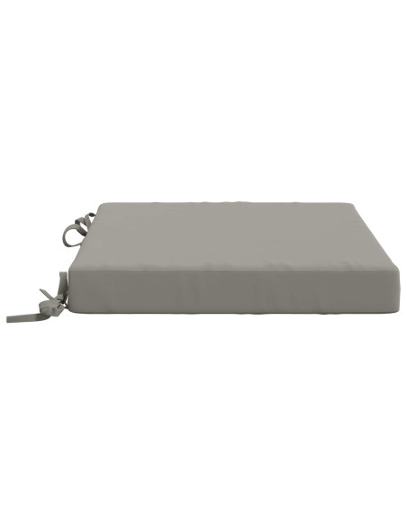 Cuscini per Sedia in 4 Pezzi SOEST 4 pz 100% Poliestere Grigio
