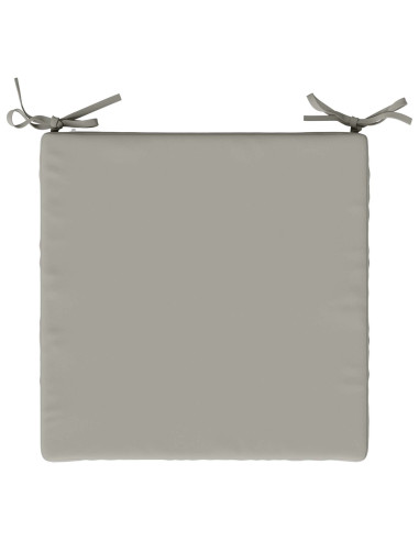 Cuscini per Sedia in 4 Pezzi SOEST 4 pz 100% Poliestere Grigio