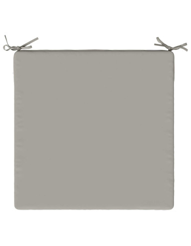 Cuscini per Sedia in 4 Pezzi SOEST 4 pz 100% Poliestere Grigio