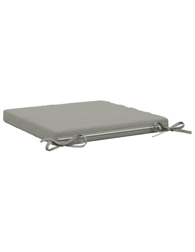 Cuscini per Sedia in 4 Pezzi SOEST 4 pz 100% Poliestere Grigio