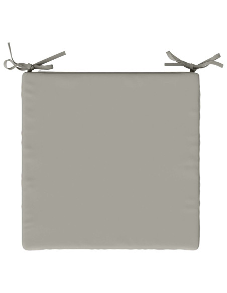 Cuscini per Sedia in 4 Pezzi SOEST 4 pz 100% Poliestere Grigio