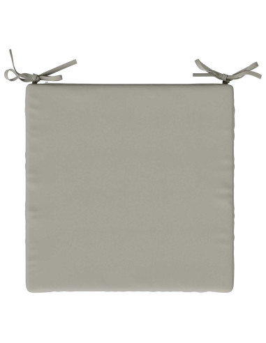 Cuscini per Sedia in 4 Pezzi SOEST 4 pz 100% Poliestere Grigio