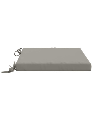 Cuscini per Sedia in 4 Pezzi SOEST 4 pz 100% Poliestere Grigio