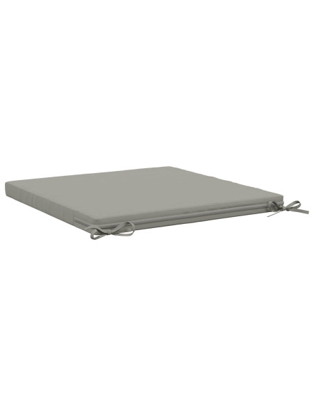 Cuscini per Sedia in 4 Pezzi SOEST 4 pz 100% Poliestere Grigio