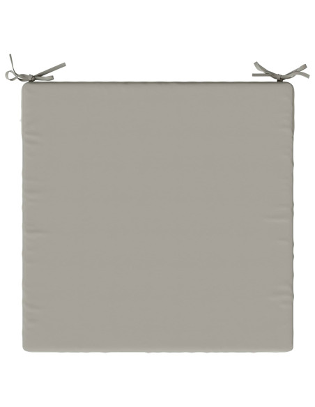 Cuscini per Sedia in 4 Pezzi SOEST 4 pz 100% Poliestere Grigio