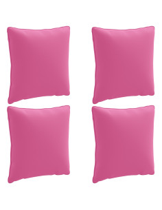 Cuscini per Schiena a 4 Pezzi PUTTEN 4 pcs 100% Poliestere Rosa
