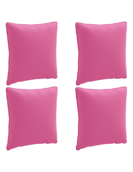 Cuscini per Schiena a 4 Pezzi PUTTEN 4 pcs 100% Poliestere Rosa