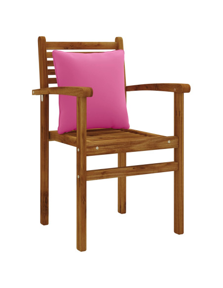 Cuscini per Schiena a 4 Pezzi PUTTEN 4 pcs 100% Poliestere Rosa