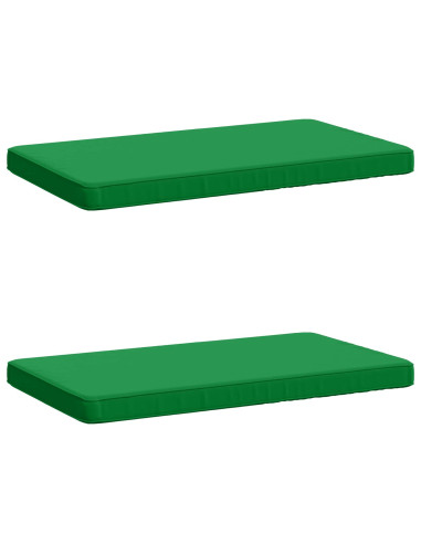Cuscini per Panchina a 2 Pezzi VUGHT 2 pz 100% Poliestere Verde