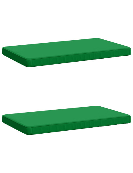 Cuscini per Panchina a 2 Pezzi VUGHT 2 pz 100% Poliestere Verde