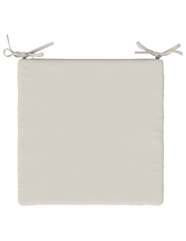 Cuscini per Sedia in 4 Pezzi SOEST 4 pz 100% Poliestere Bianco