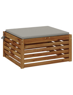 Cuscino per Sedia in Unico Pezzo SOEST 100% Poliestere Grigio 2