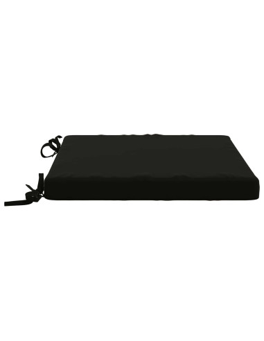 Cuscini per Sedia in 4 Pezzi SOEST 4 pz 100% Poliestere Nero