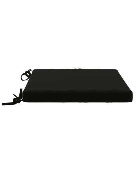 Cuscini per Sedia in 4 Pezzi SOEST 4 pz 100% Poliestere Nero