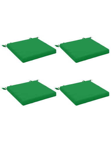 Cuscini per Sedia in 4 Pezzi SOEST 4 pz 100% Poliestere Verde