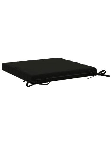 Cuscini per Sedia in 4 Pezzi SOEST 4 pz 100% Poliestere Nero