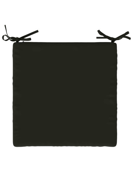 Cuscini per Sedia in 4 Pezzi SOEST 4 pz 100% Poliestere Nero