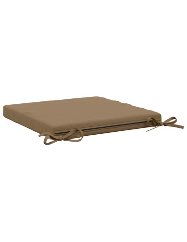 Cuscini per Sedia in 4 Pezzi SOEST 4 pz 100% Poliestere Tortora