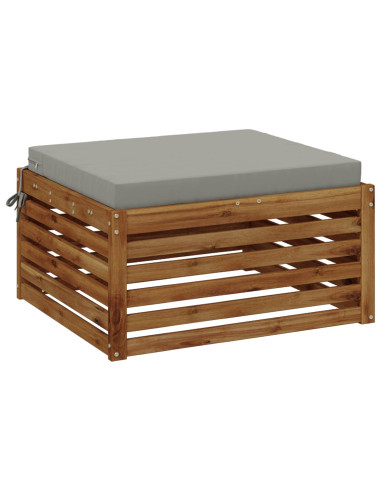 Cuscino per Sedia in Unico Pezzo SOEST 100% Poliestere Grigio
