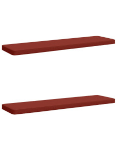 Cuscini per Panchina a 2 Pezzi VUGHT 2 pz 100% Poliestere Rosso