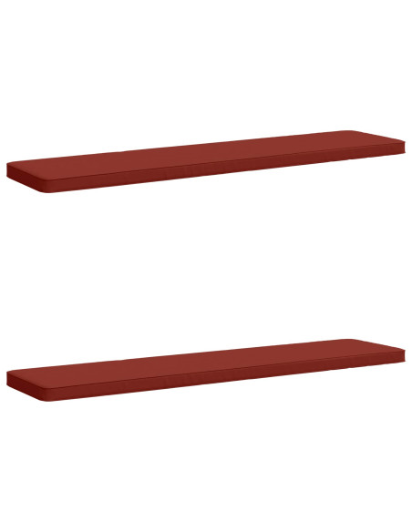 Cuscini per Panchina a 2 Pezzi VUGHT 2 pz 100% Poliestere Rosso