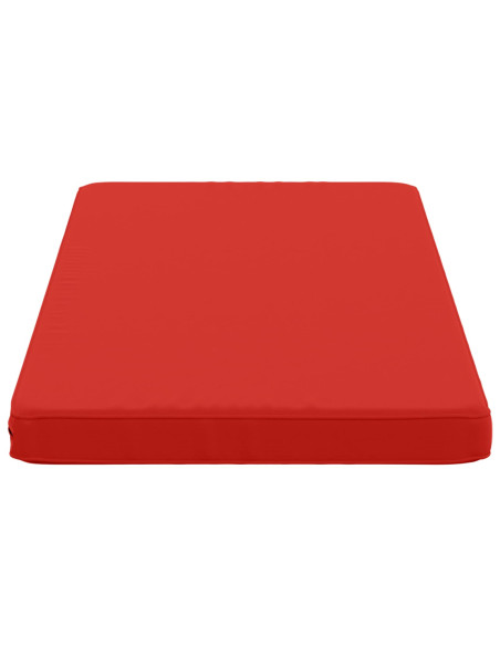 Cuscini per Panchina a 2 Pezzi VUGHT 2 pz 100% Poliestere Rosso