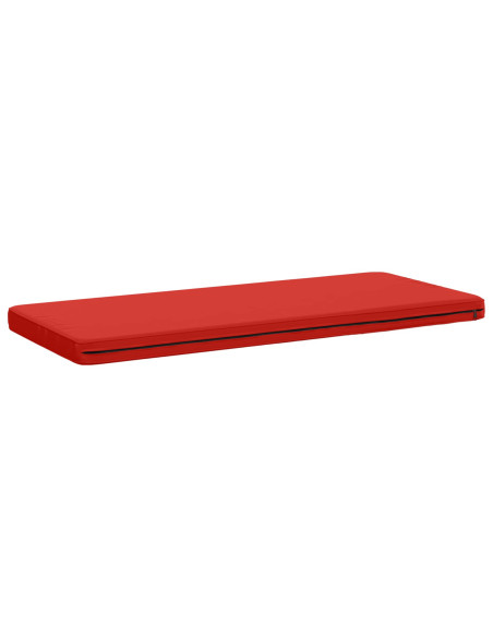 Cuscini per Panchina a 2 Pezzi VUGHT 2 pz 100% Poliestere Rosso