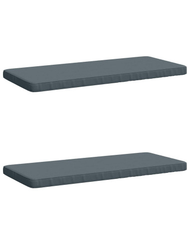 Cuscini per Panchina a 2 Pezzi VUGHT 2 pz 100% Poliestere Blu