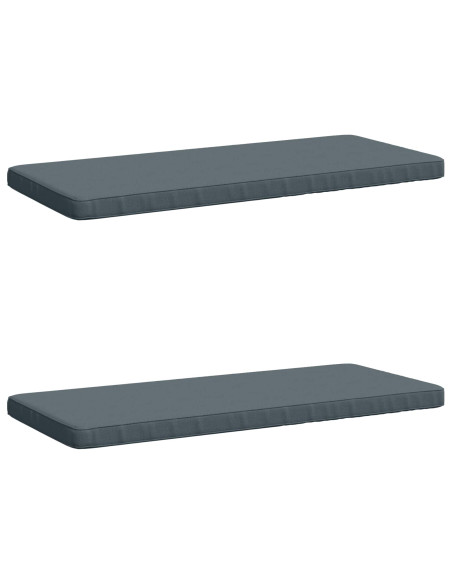 Cuscini per Panchina a 2 Pezzi VUGHT 2 pz 100% Poliestere Blu