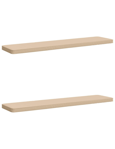 Cuscini per Panchina a 2 Pezzi VUGHT 2 pz 100% Poliestere Crema
