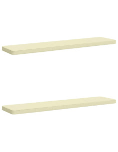 Cuscini per Panchina a 2 Pezzi VUGHT 2 pz 100% Poliestere Crema