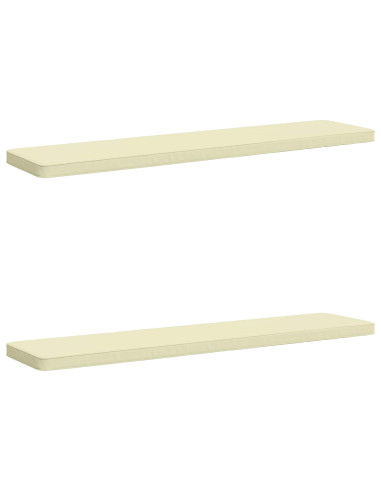 Cuscini per Panchina a 2 Pezzi VUGHT 2 pz 100% Poliestere Crema
