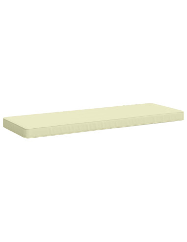 Cuscini per Panchina a 2 Pezzi VUGHT 2 pz 100% Poliestere Crema
