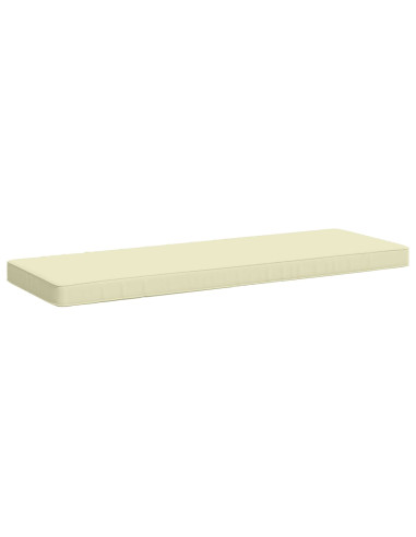 Cuscini per Panchina a 2 Pezzi VUGHT 2 pz 100% Poliestere Crema