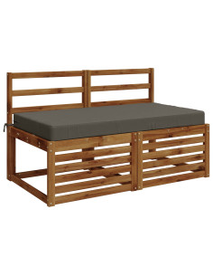Cuscino per la seduta SOEST 100% Poliestere Grigio 2