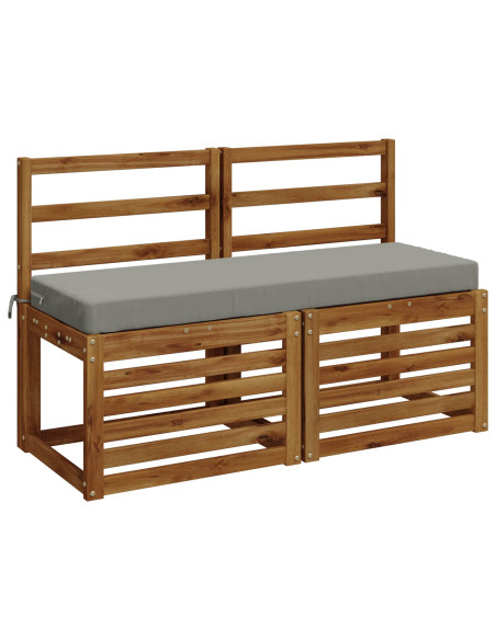 Cuscini per Panchina a 2 Pezzi SOEST 2 pz 100% Poliestere