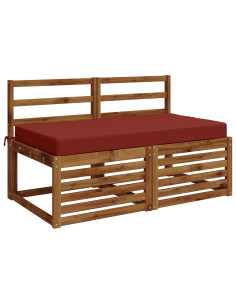 Cuscino per la seduta SOEST 100% Poliestere Rosso 2