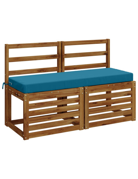 Cuscini per Panchina a 2 Pezzi SOEST 2 pz 100% Poliestere