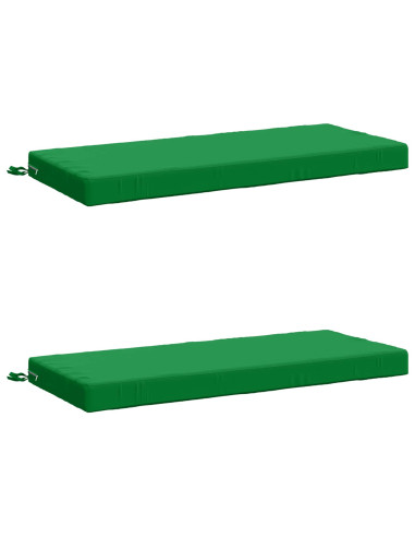 Cuscini per Panchina a 2 Pezzi SOEST 2 pz 100% Poliestere Verde