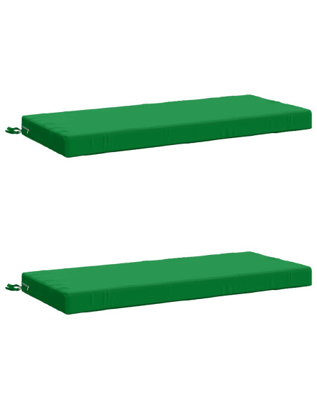 Cuscini per Panchina a 2 Pezzi SOEST 2 pz 100% Poliestere Verde