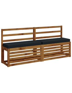 Cuscini per Panchina a 2 Pezzi VUGHT 2 pcs 100% Poliestere 2