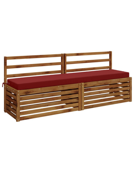 Cuscini per Panchina a 2 Pezzi SOEST 2 pz 100% Poliestere