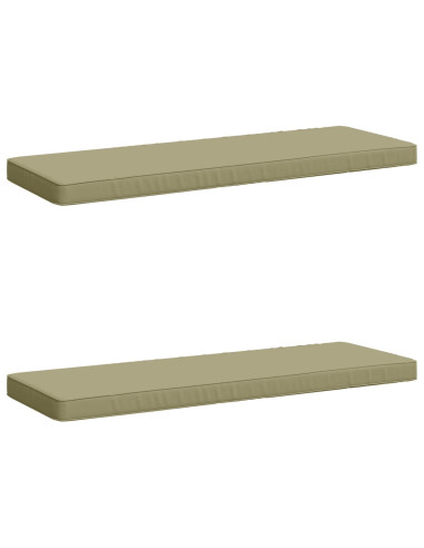 Cuscini per Panchina a 2 Pezzi VUGHT 2 pz 100% Poliestere