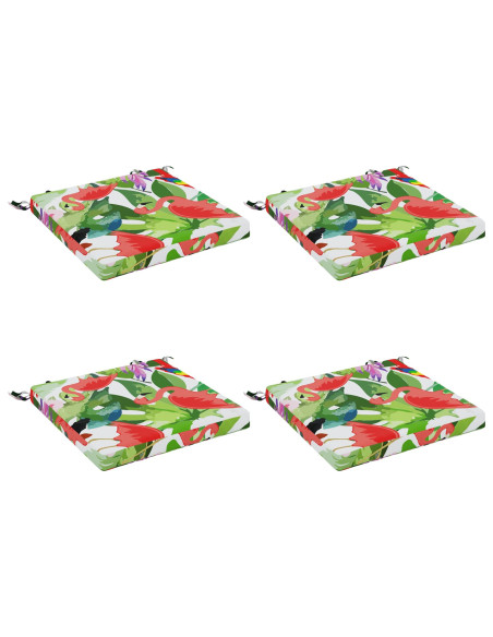 Cuscini per Sedia in 4 Pezzi SOEST 4 pz 100% Poliestere