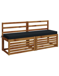 Cuscini per Panchina a 2 Pezzi SOEST 2 pz 100% Poliestere 2