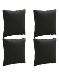 Cuscini per Schiena a 4 Pezzi PUTTEN 4 pcs 100% Poliestere Nero